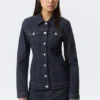 Fitted Denim Jacket – Blue Rinse – Dark Blue Fitted Denim Jacket – Blue Rinse – Dark Blue