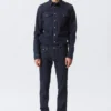Fitted Denim Shirt – Blue Rinse – Dark Blue Fitted Denim Shirt – Blue Rinse – Dark Blue