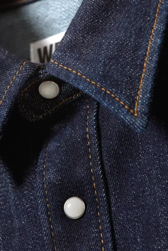 Fitted Denim Shirt – Blue Rinse – Dark Blue Fitted Denim Shirt – Blue Rinse – Dark Blue