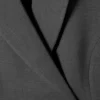 Fitted Double-Breasted Blazer – Dark Grey Melange Fitted Double-Breasted Blazer – Dark Grey Melange