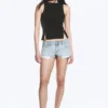 Fitted Hook & Eye Tank Top – Black Fitted Hook & Eye Tank Top – Black