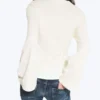 Fitted Long-Sleeved Top – Dusty White Fitted Long-Sleeved Top – Dusty White