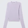Fitted Raglan-Sleeved Top – Light Purple Fitted Raglan-Sleeved Top – Light Purple