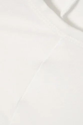 Fitted Raglan-Sleeved Top – White