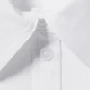 Fitted Ruched Waist Shirt – White Fitted Ruched Waist Shirt – White