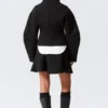 Fitted Scuba Zip Jacket – Black Fitted Scuba Zip Jacket – Black