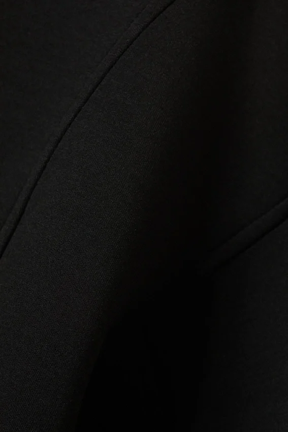 Fitted Scuba Zip Jacket – Black Fitted Scuba Zip Jacket – Black