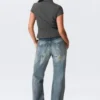 Fitted Short-Sleeved Zip Top – Dark Grey Melange Fitted Short-Sleeved Zip Top – Dark Grey Melange