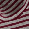 Fitted Striped Turtleneck Top – Grey & Red Stripes Fitted Striped Turtleneck Top – Grey & Red Stripes