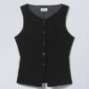 Fitted Suiting Waistcoat – Black Fitted Suiting Waistcoat – Black