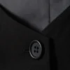 Fitted Suiting Waistcoat – Black Fitted Suiting Waistcoat – Black