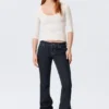 Fitted Three-Quarter Sleeve Top – Off-White Fitted Three-Quarter Sleeve Top – Off-White