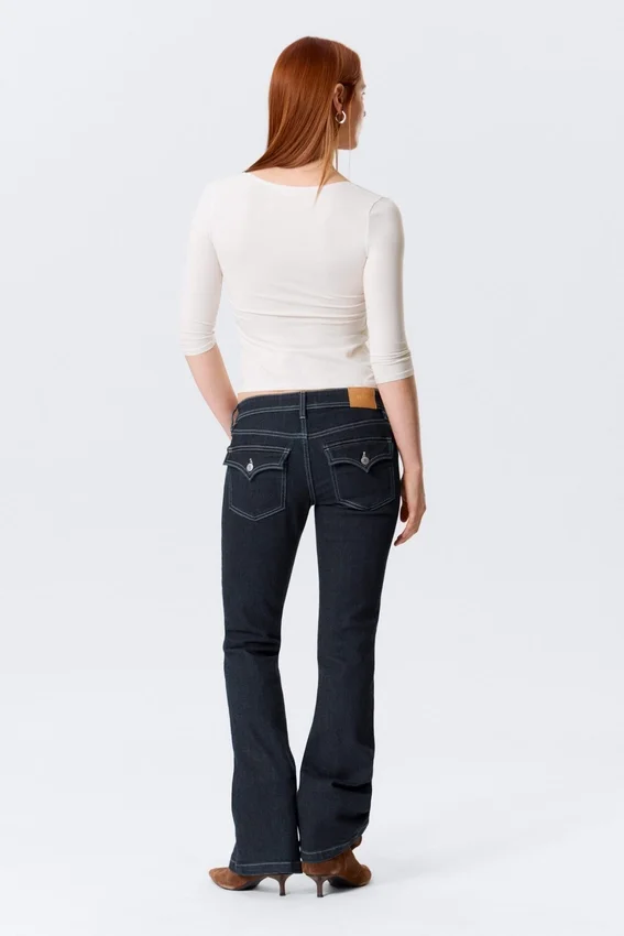 Fitted Three-Quarter Sleeve Top – Off-White Fitted Three-Quarter Sleeve Top – Off-White