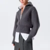 Fitted Turtleneck Wool Sweater – Dark Grey Fitted Turtleneck Wool Sweater – Dark Grey