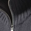 Fitted Turtleneck Wool Sweater – Dark Grey Fitted Turtleneck Wool Sweater – Dark Grey