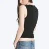 Fitted V-Neck Sleeveless Top – Black Fitted V-Neck Sleeveless Top – Black