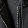 Fitted Zip Hoodie – Washed Black Fitted Zip Hoodie – Washed Black