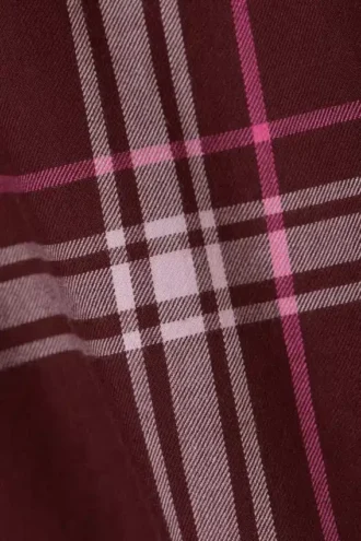 Flannel Boxer Shorts – Dark Red Check