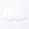 Flannel Boxer Shorts – White Flannel Boxer Shorts – White
