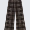 Flannel Pyjama Trousers – Checked Brown Flannel Pyjama Trousers – Checked Brown