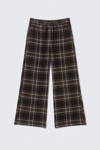 Flannel Pyjama Trousers – Checked Brown