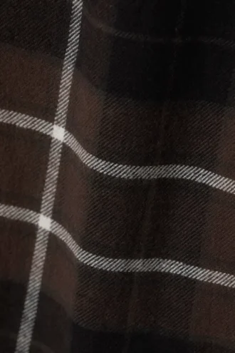 Flannel Pyjama Trousers – Checked Brown