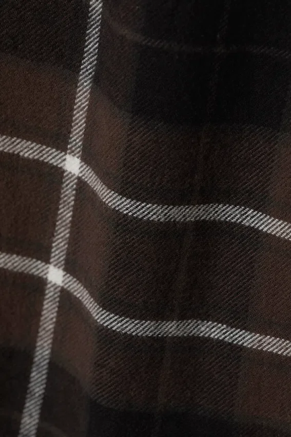 Flannel Pyjama Trousers – Checked Brown Flannel Pyjama Trousers – Checked Brown