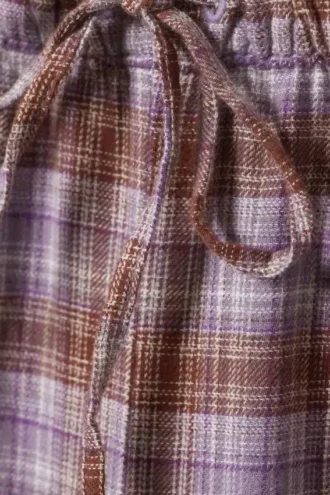 Flannel Pyjama Trousers – Purple Check Flannel Pyjama Trousers – Purple Check
