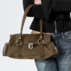 Flap Shoulder Bag – Dark Mole Flap Shoulder Bag – Dark Mole