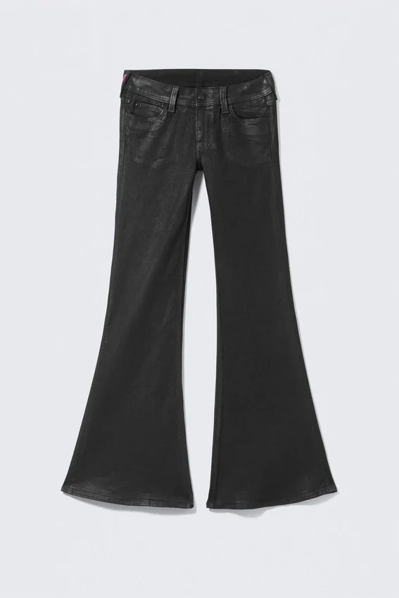 Flare Low Rise Coated Flared Skinny Jeans – Coated Black – Black | Cheap Monday Gb Flare Low Rise Coated Flared Skinny Jeans – Coated Black – Black | Cheap Monday Gb