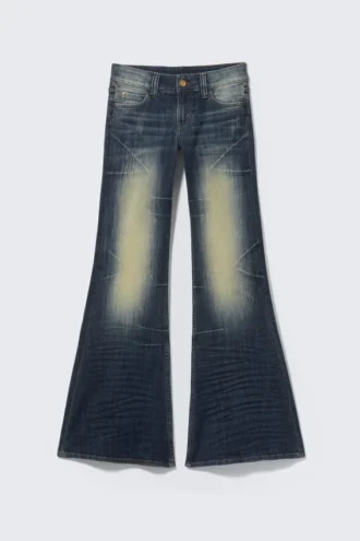 Flare Low Rise Flared Skinny Jeans – Canyon Blue – Dark Blue | Cheap Monday Gb