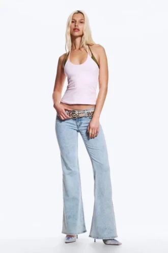 Flare Low Rise Flared Skinny Jeans – Frosty Blue – Light Blue | Cheap Monday Gb