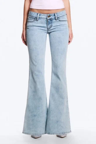 Flare Low Rise Flared Skinny Jeans – Frosty Blue – Light Blue | Cheap Monday Gb