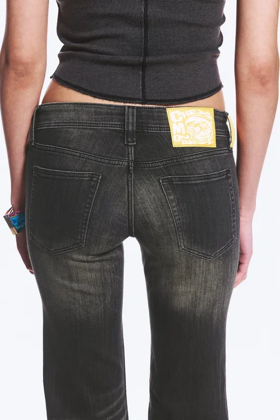 Flare Low Rise Flared Skinny Jeans – Mustard Black – Black | Cheap Monday Gb Flare Low Rise Flared Skinny Jeans – Mustard Black – Black | Cheap Monday Gb
