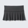 Flared Mid-Rise Mini Skirt – Black Flared Mid-Rise Mini Skirt – Black