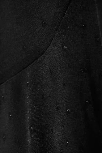 Flared Rhinestone Trousers – Black – Rhinestones
