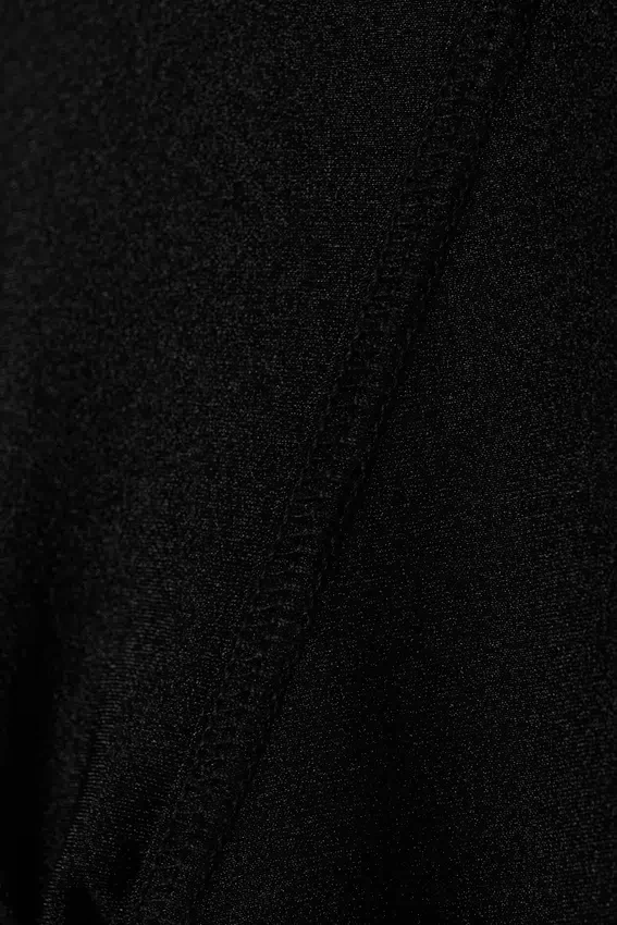 Flared Split Hem Nylon Leggings – Black Flared Split Hem Nylon Leggings – Black