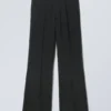 Flared Suit Trousers – Black Flared Suit Trousers – Black