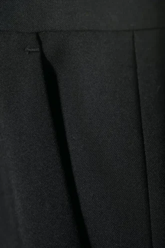 Flared Suit Trousers – Black
