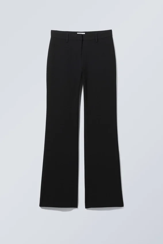 Flared Suiting Trousers – Black Flared Suiting Trousers – Black