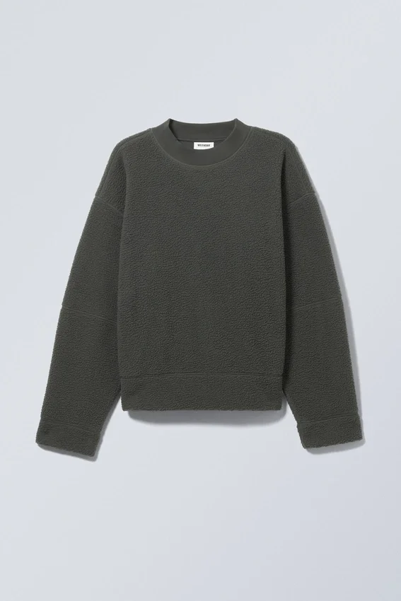 Fleece Sweatshirt – Dark Grey Fleece Sweatshirt – Dark Grey