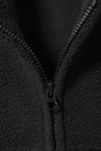 Fleece Zip Jacket – Black