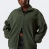 Fleece Zip Jacket – Dark Green Fleece Zip Jacket – Dark Green