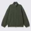 Fleece Zip Jacket – Dark Green Fleece Zip Jacket – Dark Green