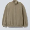 Fleece Zip Jacket – Dusty Mole