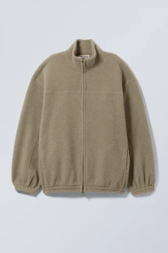 Fleece Zip Jacket – Dusty Mole