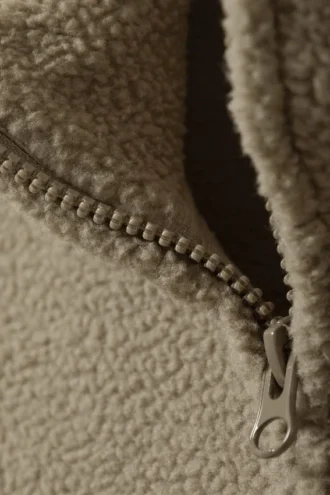 Fleece Zip Jacket – Dusty Mole