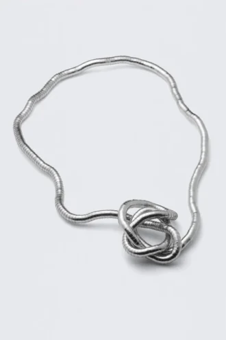 Flexible Steel Necklace – Silver