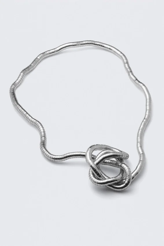 Flexible Steel Necklace – Silver Flexible Steel Necklace – Silver