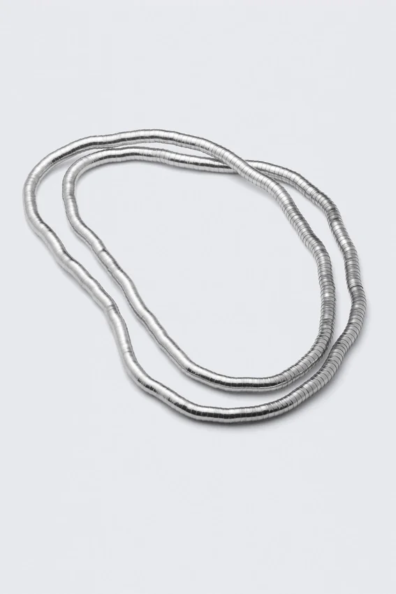 Flexible Steel Necklace – Silver Flexible Steel Necklace – Silver